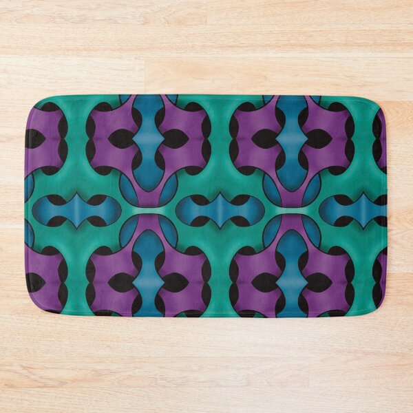 Item preview, 3D Blue Purple Green Metallic Pattern designed and sold by HydrangeaDelMar.