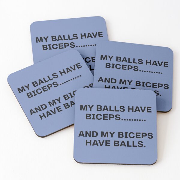 Item preview, My Balls Have Biceps... designed and sold by s2ksilver.
