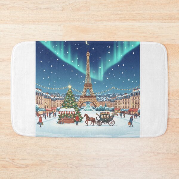 Item preview, Christmas - Paris at Christmas poster, Eiffel Tower designed and sold by PYXOO.