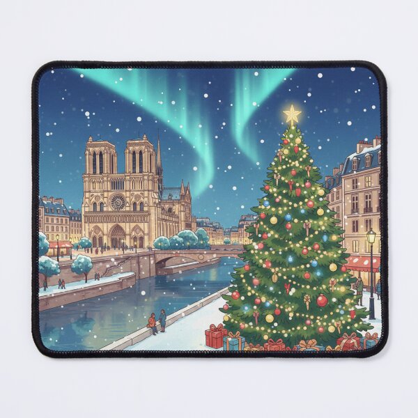 Item preview, Christmas - Paris at Christmas Notre Dame Poster designed and sold by PYXOO.