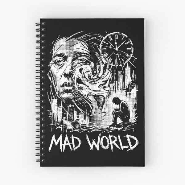 Item preview, Mad World - Surreal Grunge City & Broken Clock Art designed and sold by Atlantee.