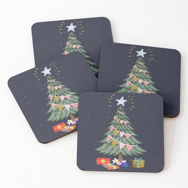 Item preview, Cute Christmas Tree with Gifts – Holiday Illustration designed and sold by @majovegana.
