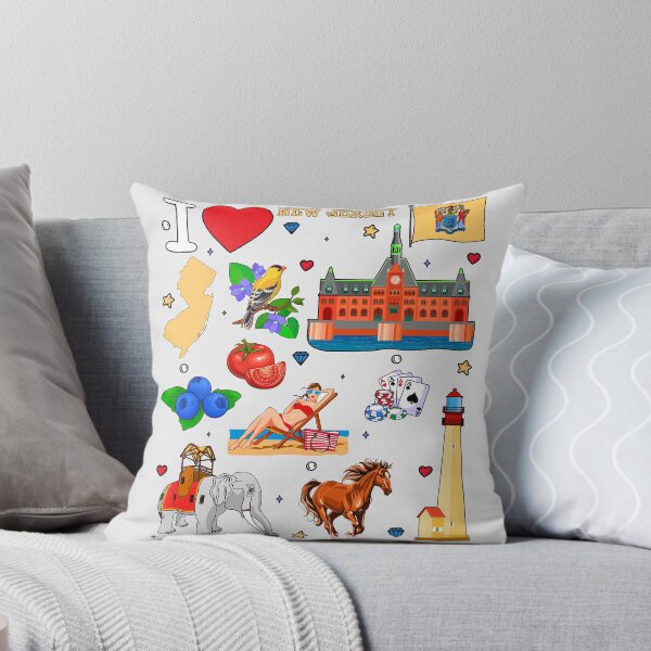 Item preview, The Ultimate New Jersey Pride Collage - Shore, City & State Symbols designed and sold by mashmosh.