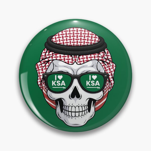 Artikelvorschau, Nationalfeiertag Saudi-Arabiens (KSA-Schädel) Ich liebe Saudi-Arabien entworfen und verkauft von Colorful Designs.