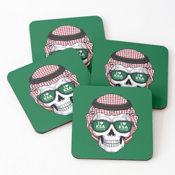 Artikelvorschau, Nationalfeiertag Saudi-Arabiens (KSA-Schädel) Ich liebe Saudi-Arabien entworfen und verkauft von Colorful Designs.