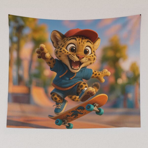 Item preview, Skater Javan Leopard designed and sold by Sillytoe.