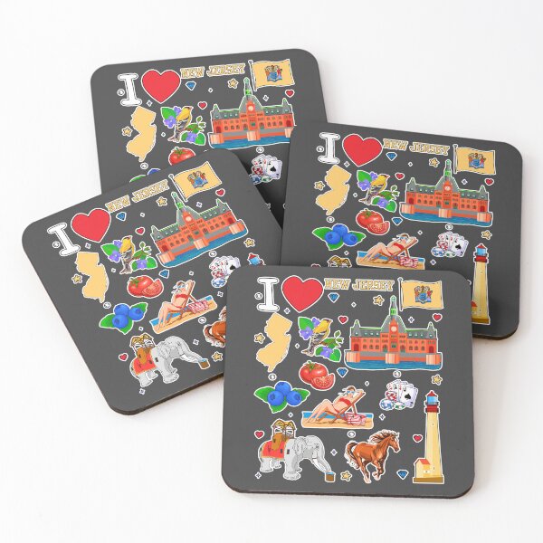 Item preview, New Jersey Love Sticker Pack, Iconic NJ Charm & State Pride Gift designed and sold by mashmosh.