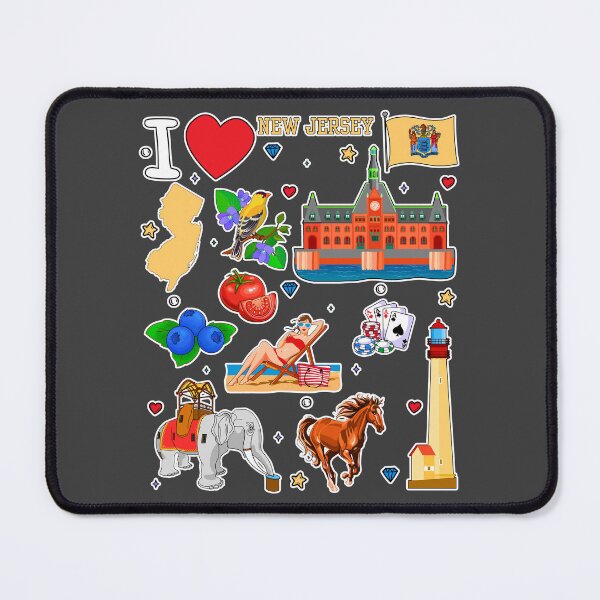 Item preview, New Jersey Love Sticker Pack, Iconic NJ Charm & State Pride Gift designed and sold by mashmosh.