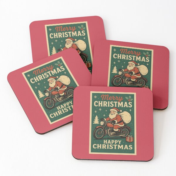 Item preview, Santa's Christmas Adventure on a Vintage Motorcycle designed and sold by Studio Yvonne .