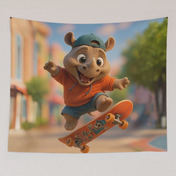 Item preview, Skater Javan Rhinoceros designed and sold by Sillytoe.