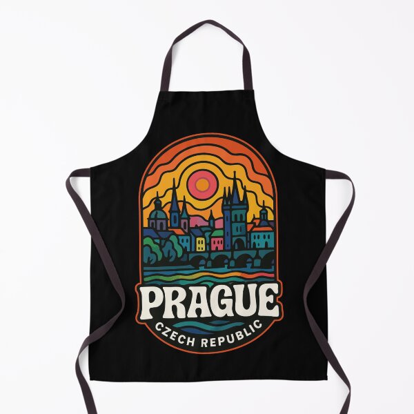 Item preview, Prague Czech Republic Retro Trippy Travel designed and sold by TomFrontierArt.