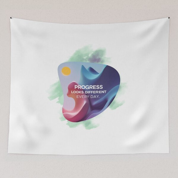 Item preview, Progress Looks Different Daily motivation quote designed and sold by SloganSauce.