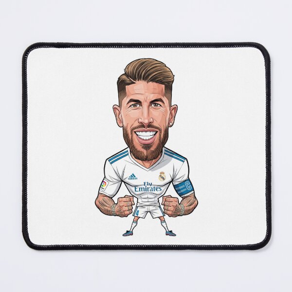 Item preview, Funny Caricature of Sergio Ramos, Real Madrid Legend No. 4 designed and sold by vectorlove.