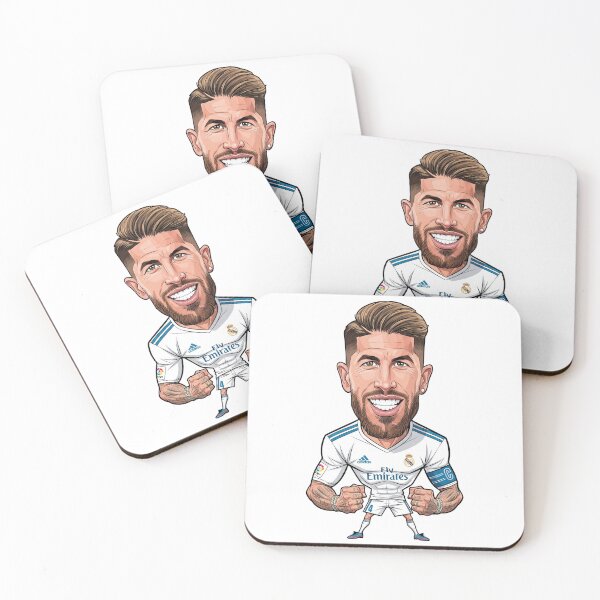 Item preview, Funny Caricature of Sergio Ramos, Real Madrid Legend No. 4 designed and sold by vectorlove.