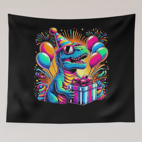 Item preview, Dinosaur Birthday Party T-Rex Retro Dinosaur designed and sold by TysonLangosh.
