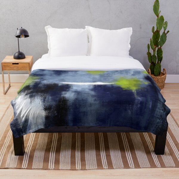 Item preview, Pintura abstracta azul tranquila y pacífica designed and sold by Petra Lang.
