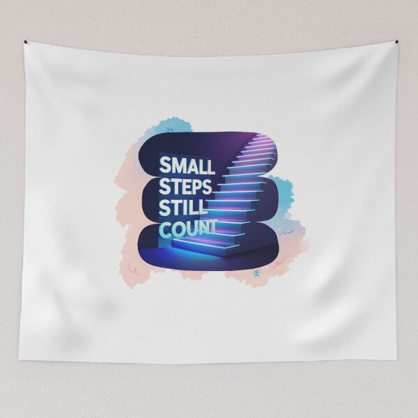 Item preview, Small Steps Still Count inspiration designed and sold by SloganSauce.