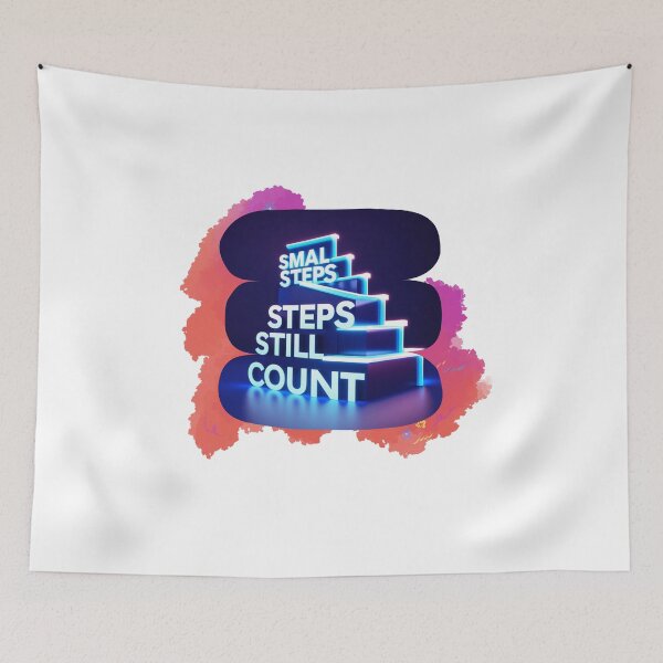 Item preview, Small Steps Still Count daily motivation designed and sold by SloganSauce.