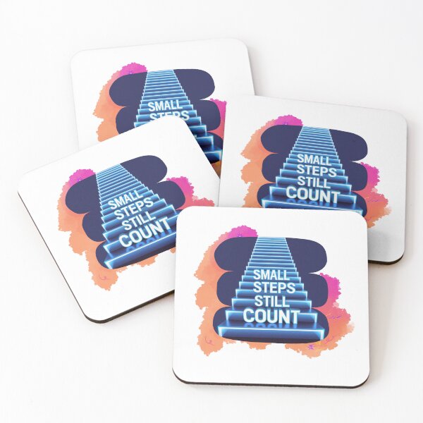 Item preview, Small Steps Still Count progress quote designed and sold by SloganSauce.
