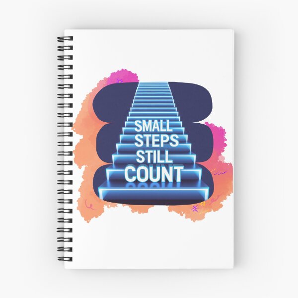 Item preview, Small Steps Still Count progress quote designed and sold by SloganSauce.
