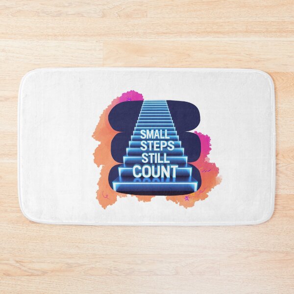 Item preview, Small Steps Still Count progress quote designed and sold by SloganSauce.