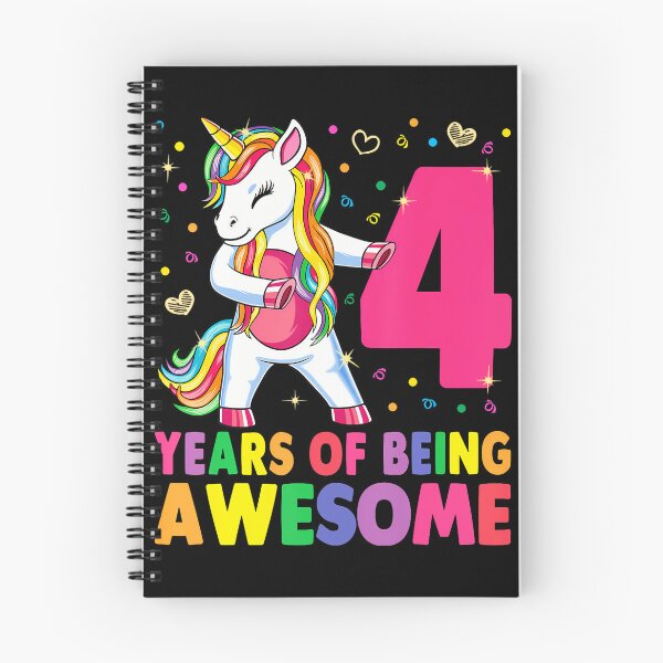 Item preview, 4 Years Old Unicorn Flossing 4Th Birthday Girl Unicorn Party designed and sold by TysonLangosh.
