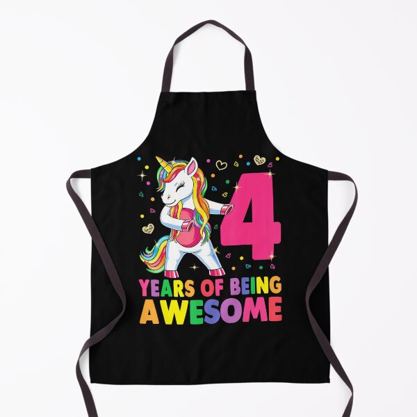 Item preview, 4 Years Old Unicorn Flossing 4Th Birthday Girl Unicorn Party designed and sold by TysonLangosh.