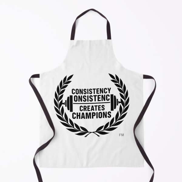 Item preview, Consistency Creates Champions | Laurel Wreath & Barbell Fitness Emblem | Motivational Gym T-Shirt Design designed and sold by Hayir Design.