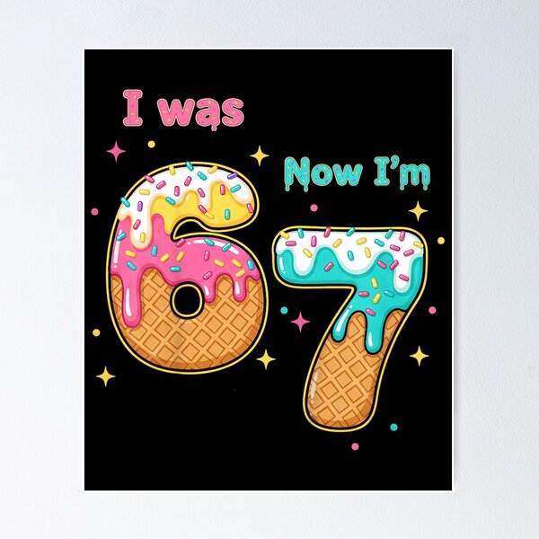 Item preview, I was 6 Now I'm 7 67 Seven Year Old Birthday  designed and sold by ivotee.