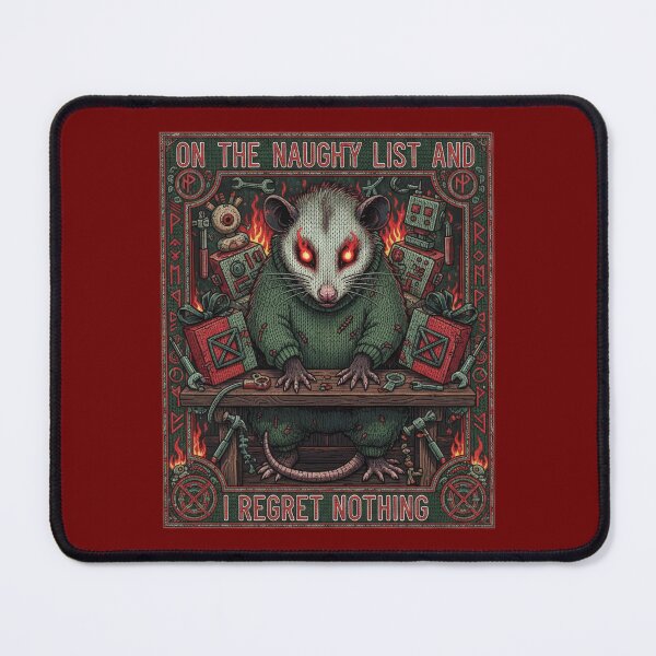 Item preview, On the Naughty List and I Regret Nothing – Funny Christmas Quote designed and sold by TextMood.