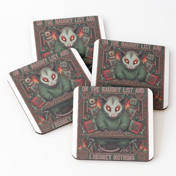 Item preview, On the Naughty List and I Regret Nothing – Funny Christmas Quote designed and sold by TextMood.