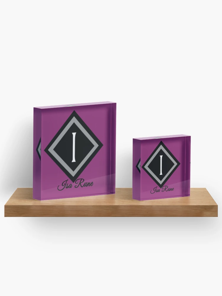 Thumbnail 3 of 5, Acrylic Block, Isa Rune designed and sold by WindsofJupiter.
