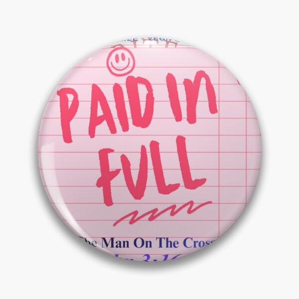 Item preview, Restaurant guest check → “Paid in full, by the Man on the Cross” designed and sold by Prayful.