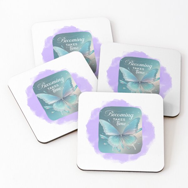 Item preview, Becoming Takes Time daily motivation designed and sold by SloganSauce.