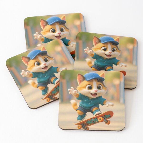 Item preview, Skater Jinhua Cat designed and sold by Sillytoe.