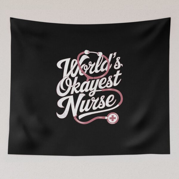 Item preview, world's Okayest Nurse designed and sold by belladesign7.