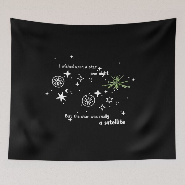 Item preview, Wished Upon a Star but It Was a Satellite – Space Humor - Ironic Astronomy designed and sold by SunandShade.