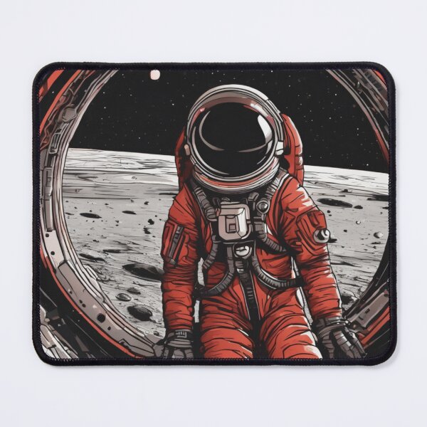 Item preview, Lone Astronaut at Moon Outpost designed and sold by Mars Outpost Outfitters.