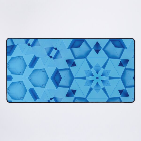 Item preview, Awesome Blue Geometric Abstract Hexagon Shape - Blue designed and sold by RoyalStarsPatts.