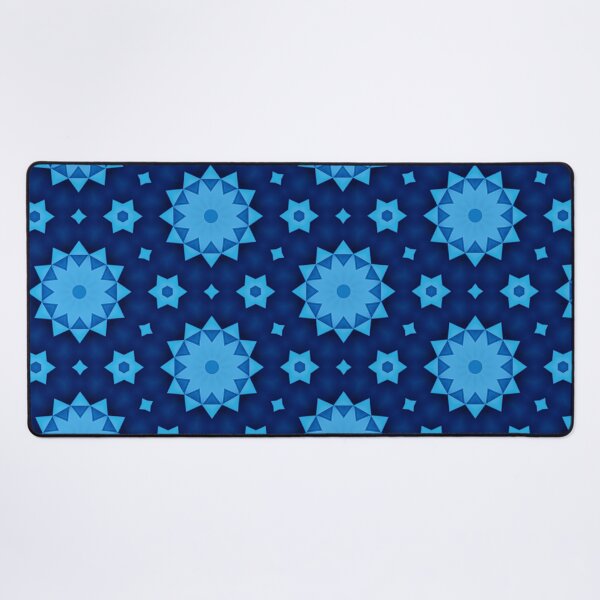 Item preview, Deep Blue Geometry Decorative Abstract Shape Pattern - Blue designed and sold by RoyalStarsPatts.