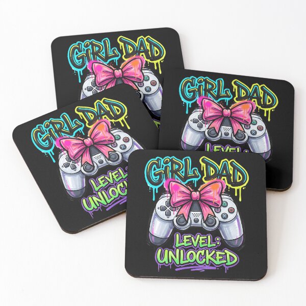 Item preview, Girl Dad Level Unlocked Daddy Daughter Matching Gaming designed and sold by BornBorn.