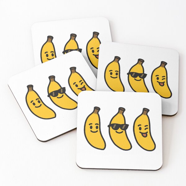 Artikelvorschau, Niedliches Bananen-Figuren-Set entworfen und verkauft von SunCraftStudio.