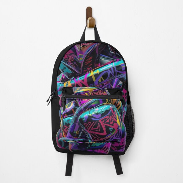 Item preview, Neon Graffiti Balloon Sculpture – Abstract Street Art Pop Art Design designed and sold by PLUSHIWORLDtm.