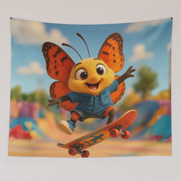 Item preview, Skater Kamehameha Butterfly designed and sold by Sillytoe.