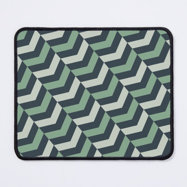 Item preview, Cute Modern Herringbone Fishbone Abstract Geometric Pattern Cute Green designed and sold by RoyalStarsPatts.
