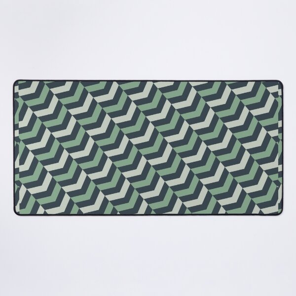Item preview, Cute Modern Herringbone Fishbone Abstract Geometric Pattern Cute Green designed and sold by RoyalStarsPatts.