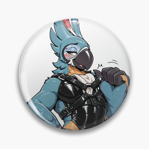 Item preview, Muscular Blue Avian Bard in Shiny Latex designed and sold by Finmm.
