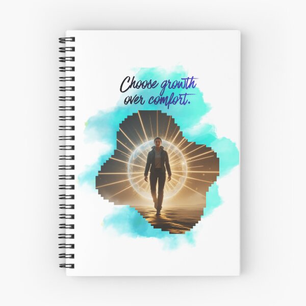 Item preview, Choose Growth Over Comfort mindset shift designed and sold by SloganSauce.