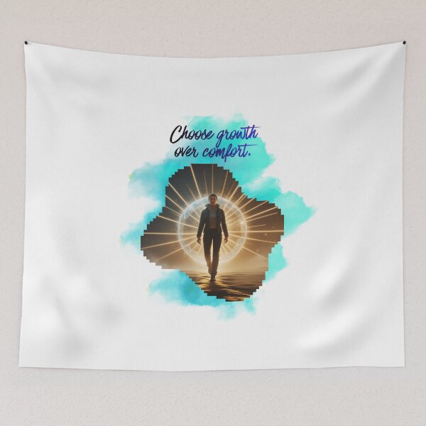 Item preview, Choose Growth Over Comfort mindset shift designed and sold by SloganSauce.