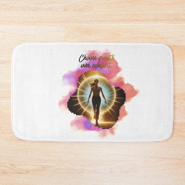 Item preview, Choose Growth Over Comfort motivational quote designed and sold by SloganSauce.